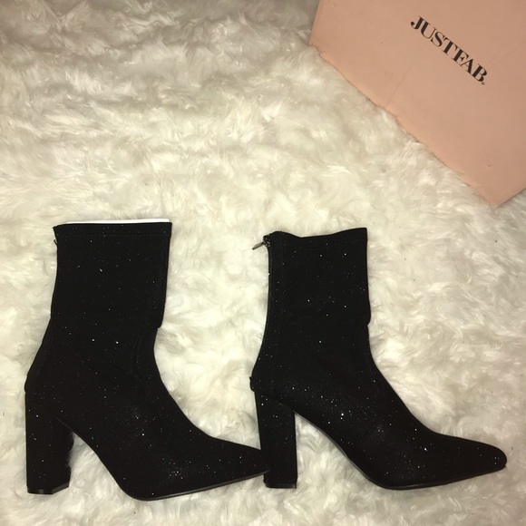 JustFab Sparkling Ankle Boots - Picture 2 of 4
